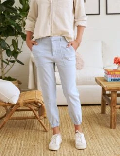 JAMESON Powder Blue, Italian Performance Linen